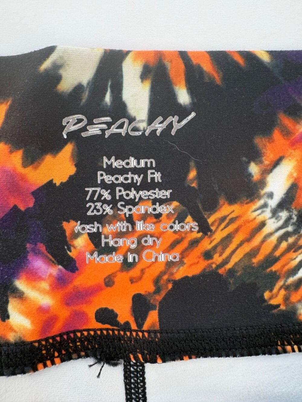 Peachy Athletic NWT Unicorn Collection Booty Crossfit Tie Dye Shorts Size Medium - Picture 8 of 13
